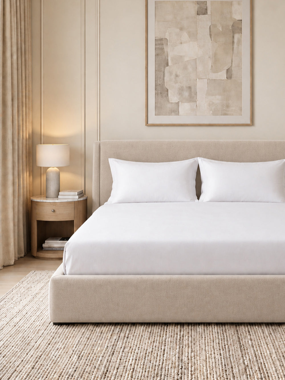 White Flat Sheet Queen