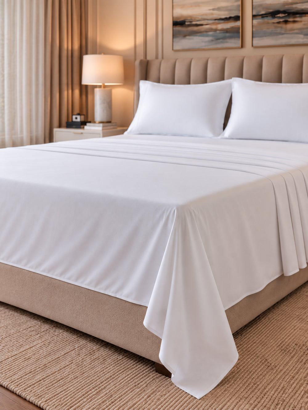 White Bedsheet Set Queen