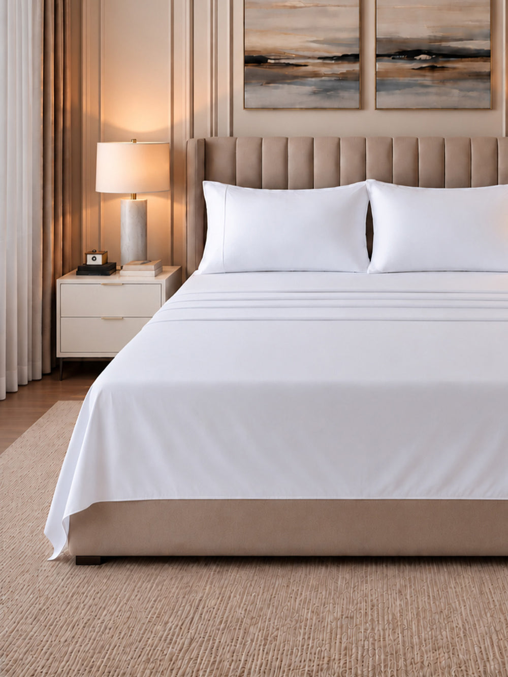 White Bedsheet Set Queen