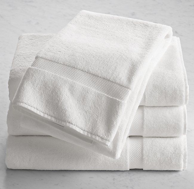 18-Pack Cotton White Bath Towels - Soft, Absorbent & Durable