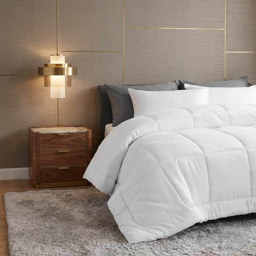 4-Pack Comforter Set - Soft & Cozy Down Alternative Comforter with Pillow Shams