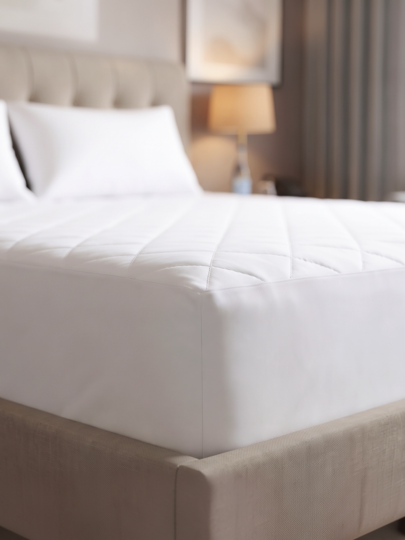 10-Pack Elastic Fitted Quilted Mattress Pad & Protector Covers